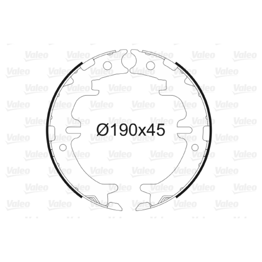 564015 - Brake Shoe Set, parking brake 