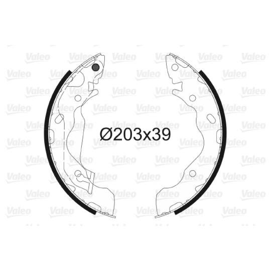 564034 - Brake Shoe Set 