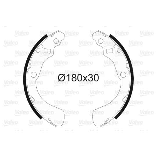 564087 - Brake Shoe Set 