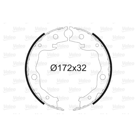 564128 - Brake Shoe Set, parking brake 