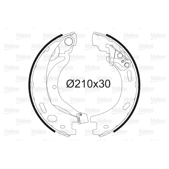 564199 - Brake Shoe Set, parking brake 