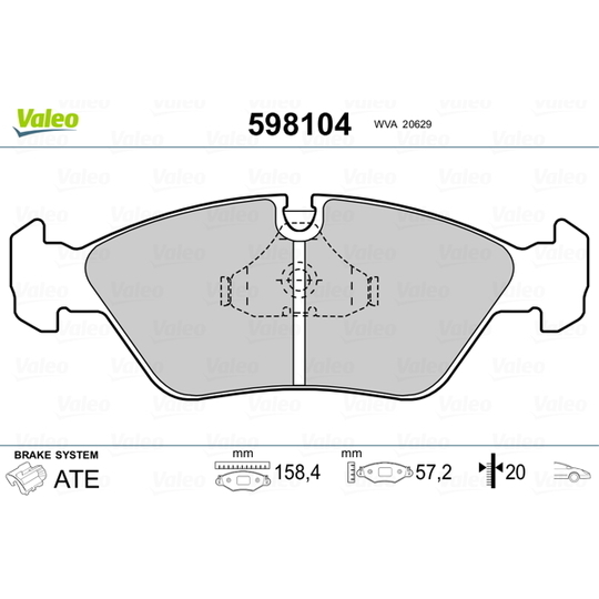 598104 - Brake Pad Set, disc brake 