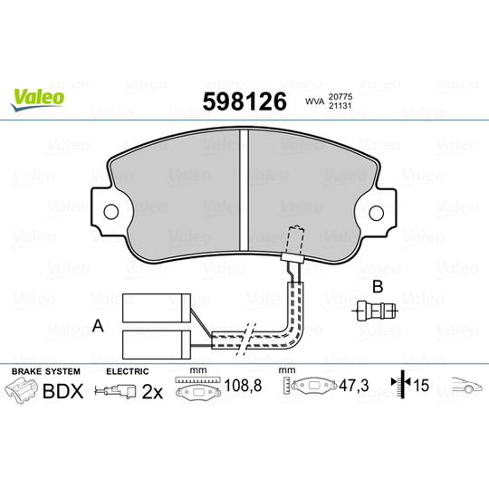 598126 - Brake Pad Set, disc brake 