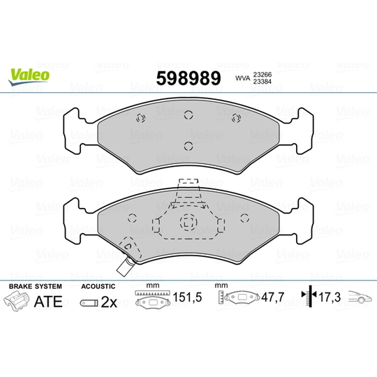 598989 - Piduriklotsi komplekt, ketaspidur 