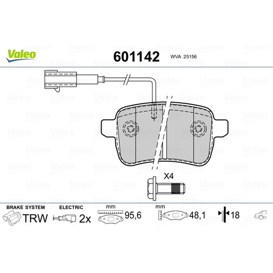 601142 - Brake Pad Set, disc brake 
