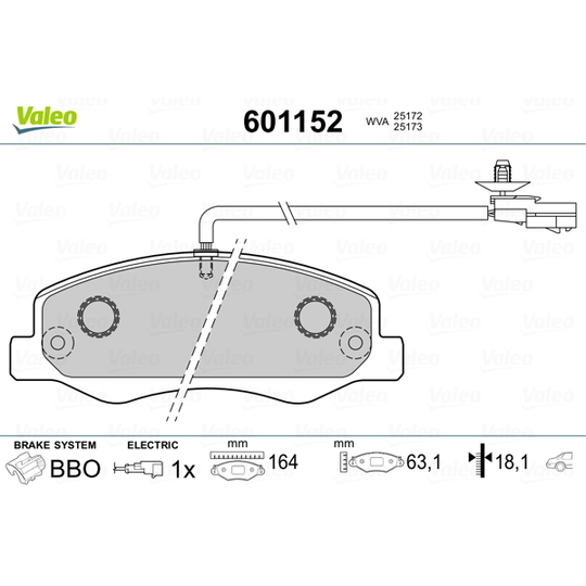 601152 - Brake Pad Set, disc brake 