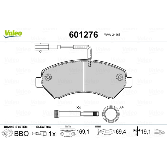 601276 - Brake Pad Set, disc brake 