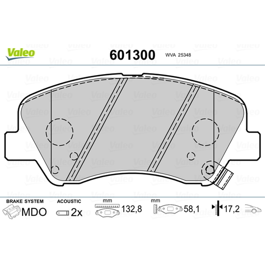 601300 - Brake Pad Set, disc brake 