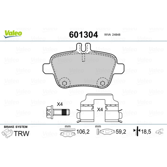 601304 - Brake Pad Set, disc brake 