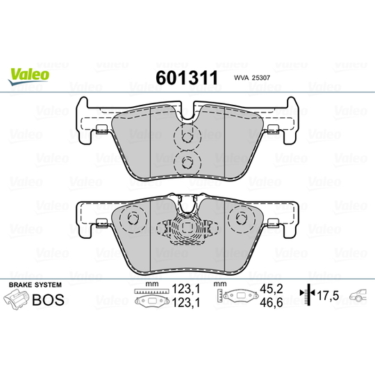 601311 - Brake Pad Set, disc brake 