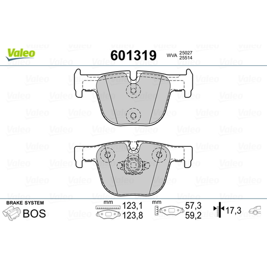601319 - Brake Pad Set, disc brake 