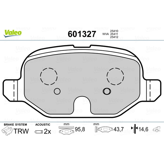 601327 - Brake Pad Set, disc brake 