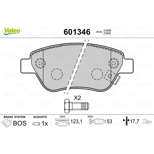 601346 - Brake Pad Set, disc brake 