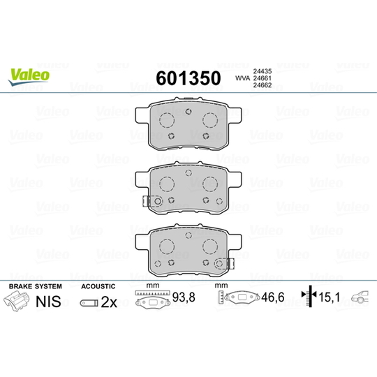 601350 - Brake Pad Set, disc brake 