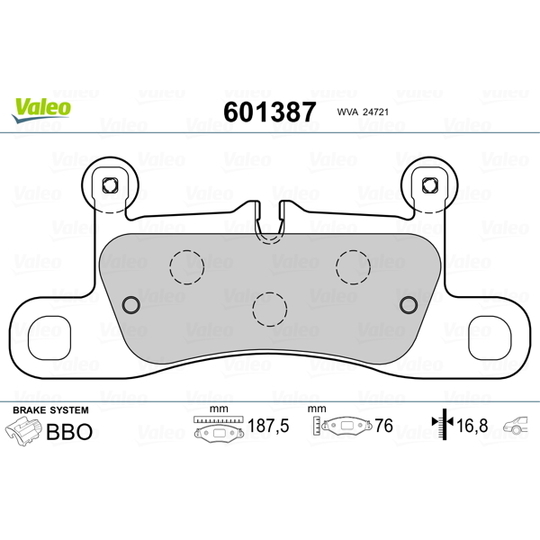 601387 - Brake Pad Set, disc brake 