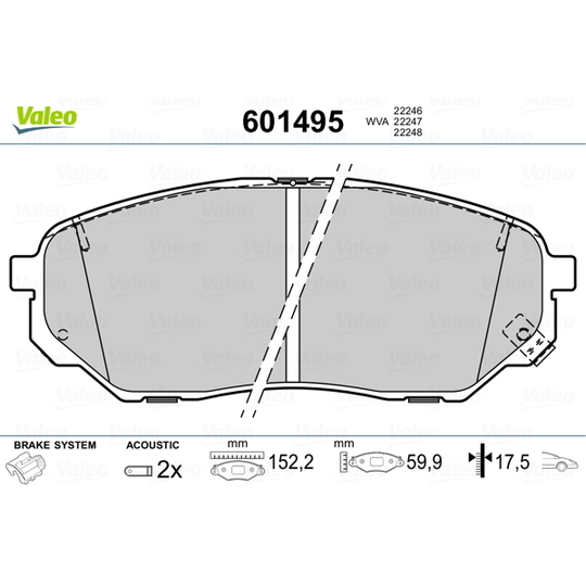 601495 - Brake Pad Set, disc brake 