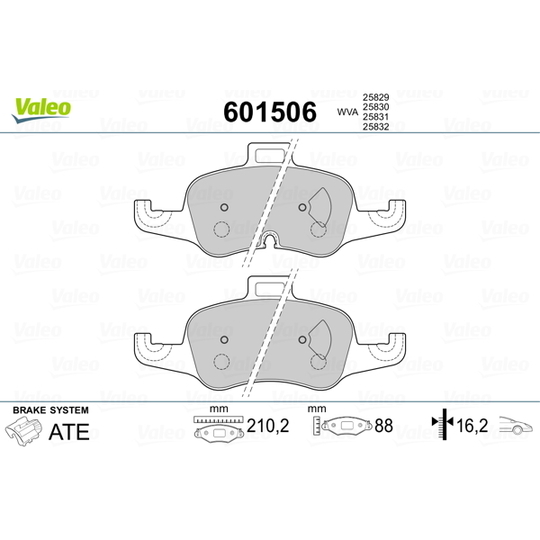 601506 - Brake Pad Set, disc brake 