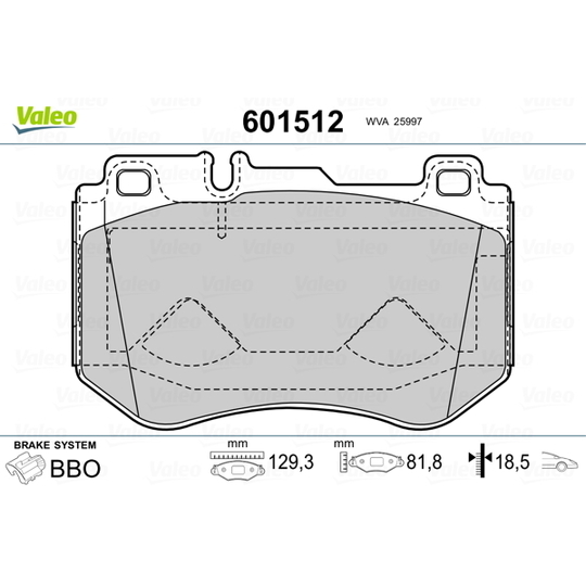 601512 - Brake Pad Set, disc brake 