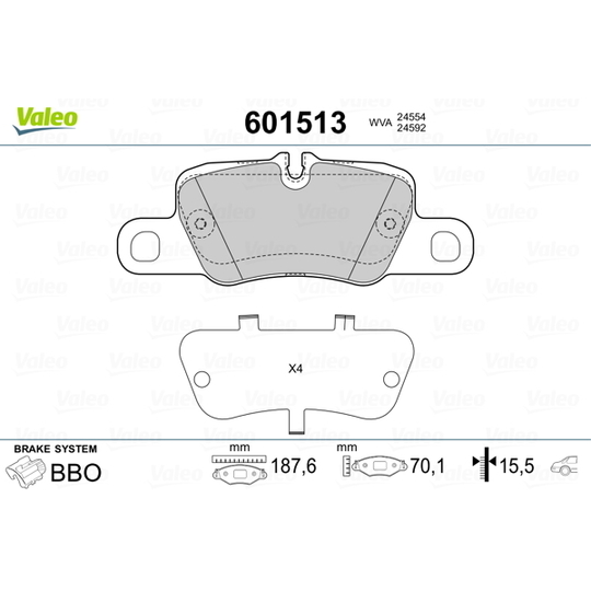 601513 - Brake Pad Set, disc brake 