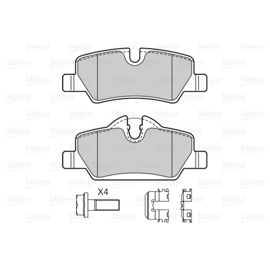 601553 - Piduriklotsi komplekt, ketaspidur 