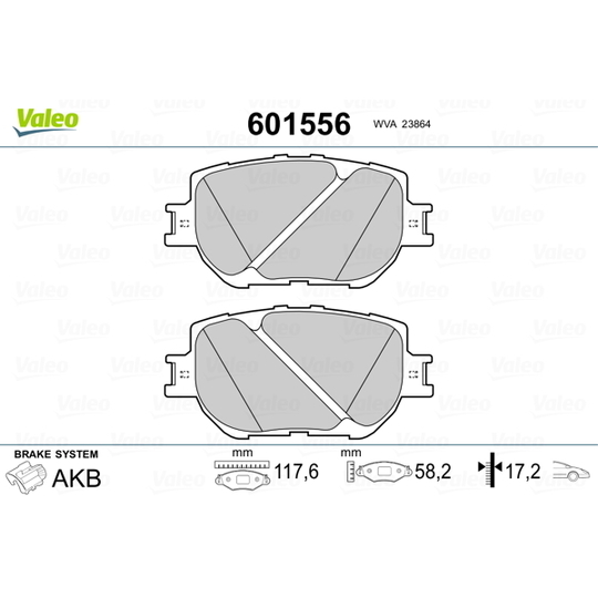 601556 - Brake Pad Set, disc brake 