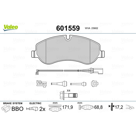 601559 - Brake Pad Set, disc brake 