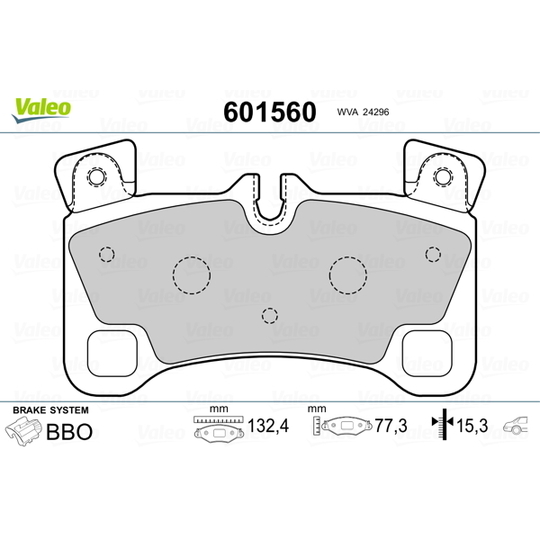 601560 - Brake Pad Set, disc brake 