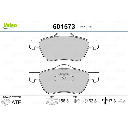 601573 - Brake Pad Set, disc brake 