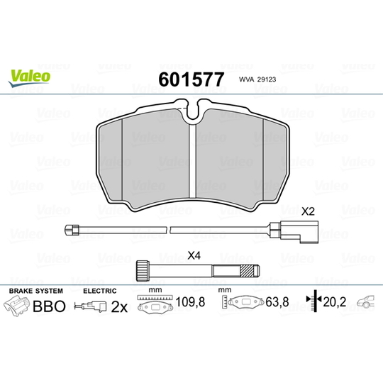 601577 - Brake Pad Set, disc brake 