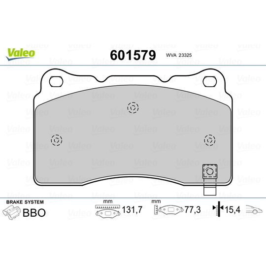 601579 - Brake Pad Set, disc brake 