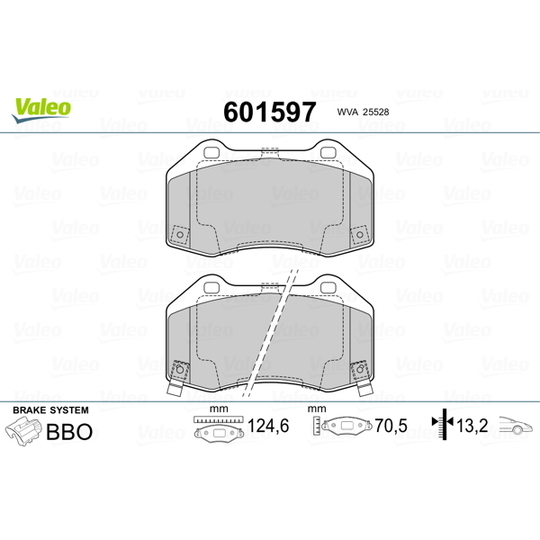 601597 - Brake Pad Set, disc brake 