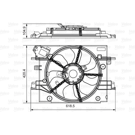 696880 - Fan, radiator 