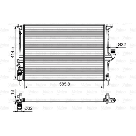 700801 - Radiator, engine cooling 