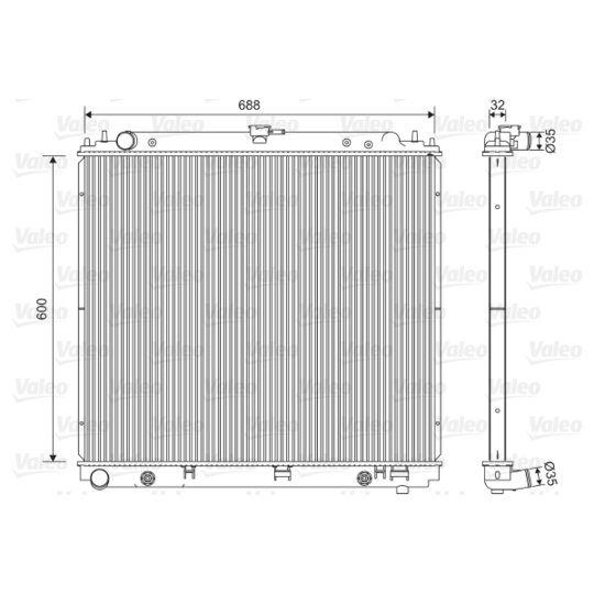 701566 - Radiaator, mootorijahutus 