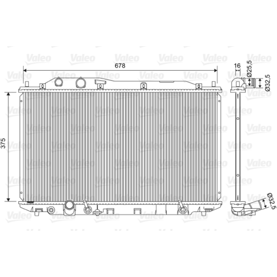 701570 - Radiator, engine cooling 