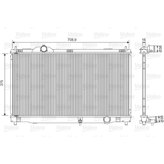 701572 - Radiator, engine cooling 