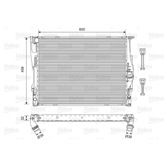 701576 - Radiator, engine cooling 