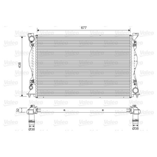 701580 - Radiaator, mootorijahutus 