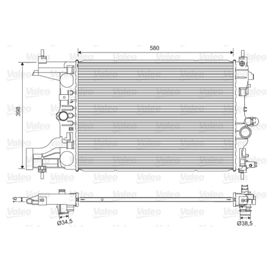 701594 - Radiator, engine cooling 