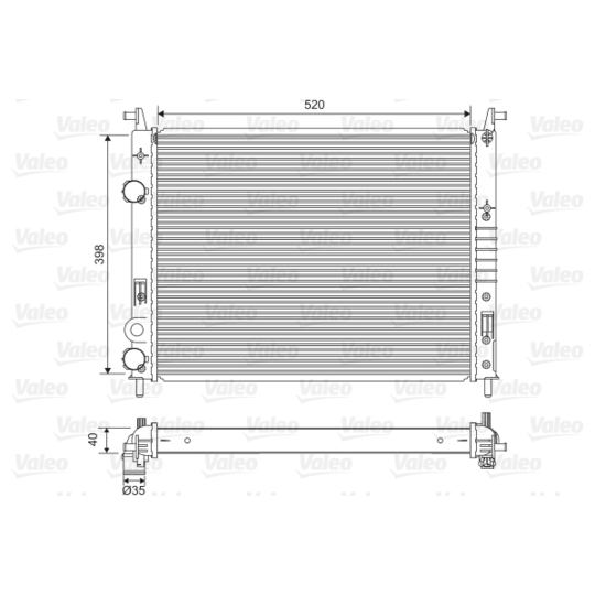 701597 - Radiator, engine cooling 