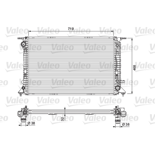 701715 - Radiator, engine cooling 