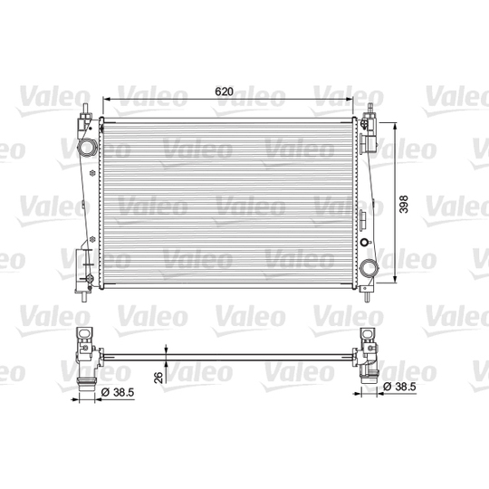 701717 - Radiator, engine cooling 