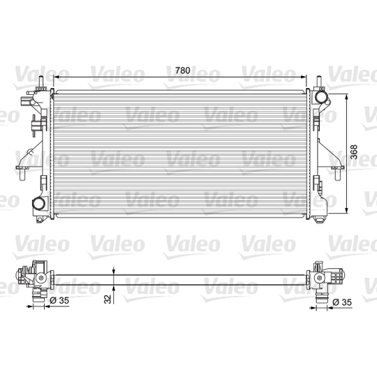 701727 - Radiator, engine cooling 