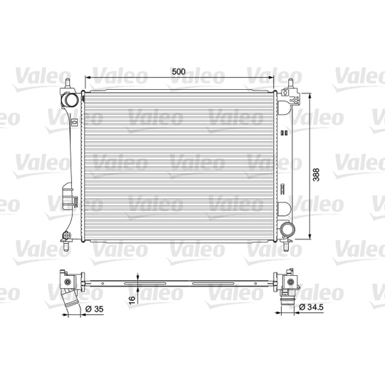 701729 - Radiator, engine cooling 