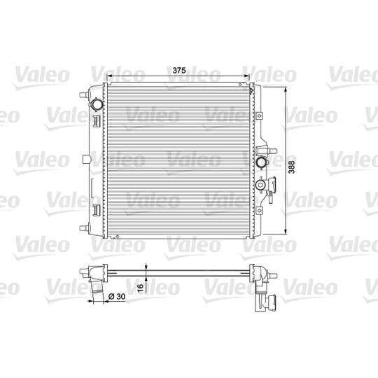 701732 - Radiator, engine cooling 