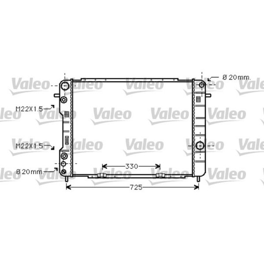 734389 - Radiaator, mootorijahutus 