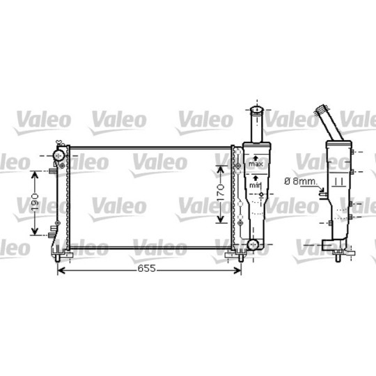 734458 - Radiator, engine cooling 