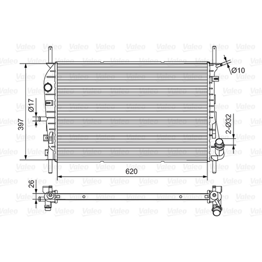 734699 - Radiaator, mootorijahutus 