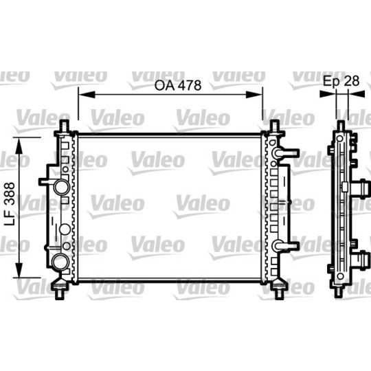 734768 - Radiaator, mootorijahutus 