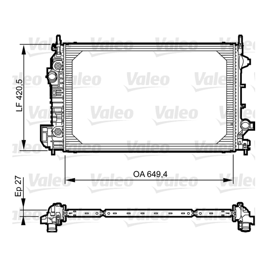 735129 - Radiaator, mootorijahutus 